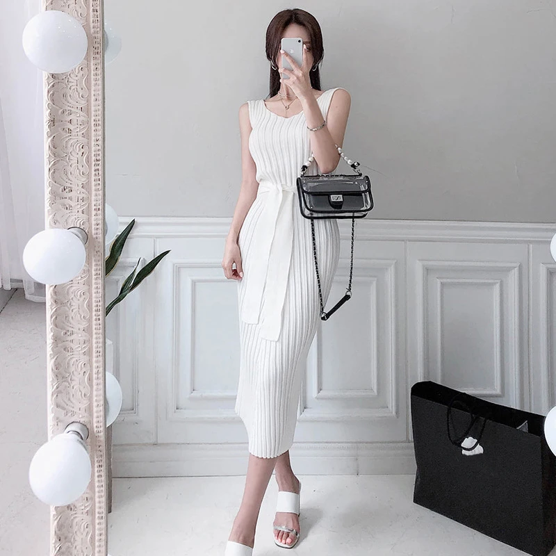 Fashion women elegant knit bouncy dress new arrival casual party work style autumn High elasticity white basic cute pencil dress
Fashion women elegant knit bouncy dress new arrival casual party work style autumn High elasticity white basic cute pencil dress