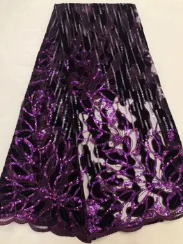 New 5 yards multicolor sequins soft Elastic African velvet lace High Quality French Mesh Lace Fabric With Sequins For Wedding
New 5 yards multicolor sequins soft Elastic African velvet lace High Quality French Mesh Lace Fabric With Sequins For Wedding