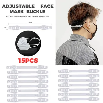 15pcs Third Gear Adjustable Anti-slip Mask Ear Grips Extension Hook Multi-purpose Hooks Length Adjuster For Mask Size P3
15pcs Third Gear Adjustable Anti-slip Mask Ear Grips Extension Hook Multi-purpose Hooks Length Adjuster For Mask Size P3