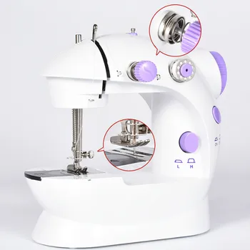 Portable Sewing Machine Mini Household Night Light Foot Pedal Straight Line Hand Table Two Thread Kit Electric MJ710
Portable Sewing Machine Mini Household Night Light Foot Pedal Straight Line Hand Table Two Thread Kit Electric MJ710