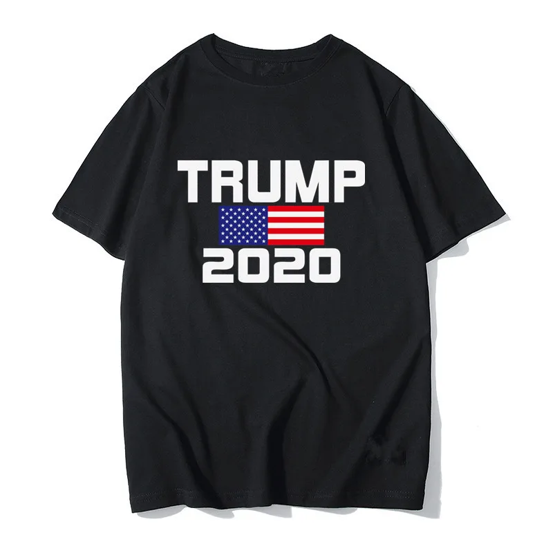 

American Flag Keep America Great Donald Trump For President USA 2020 Republican T Shirt For Men Male O Neck Cotton T-Shirt Tee