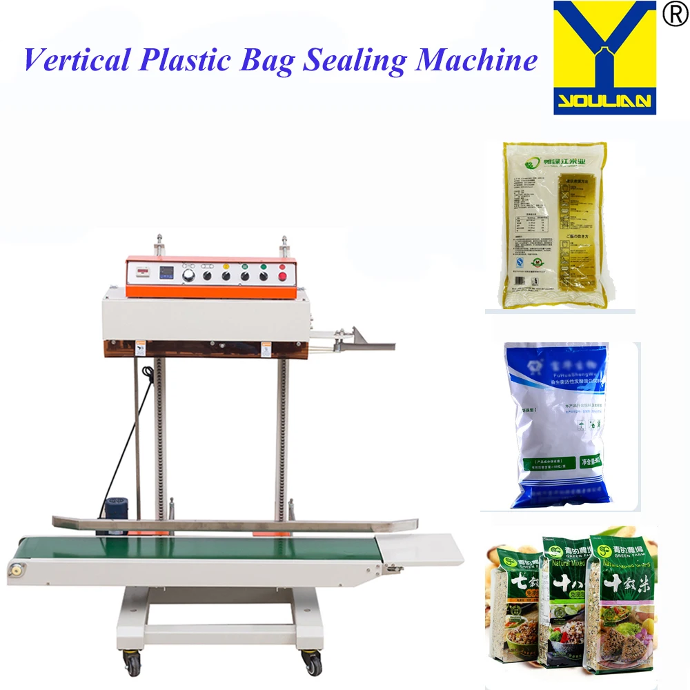 QLF-1680 Automatic Continuous Vertical Band Sealer Foil Bag Film Sealing Machine with Thermal Printer
QLF-1680 Automatic Continuous Vertical Band Sealer Foil Bag Film Sealing Machine with Thermal Printer