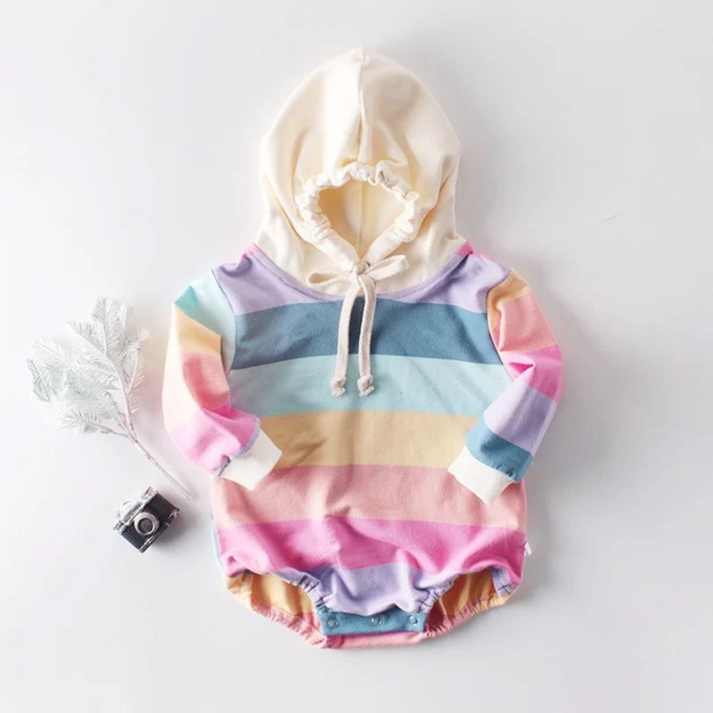 Baby Girls Rompers Kids Boys Cotton Rainbow Newborns Autumn Winter Kids Long Sleeve Hooded Sweatshirt Toddler Jumpsuit Outfits
Baby Girls Rompers Kids Boys Cotton Rainbow Newborns Autumn Winter Kids Long Sleeve Hooded Sweatshirt Toddler Jumpsuit Outfits