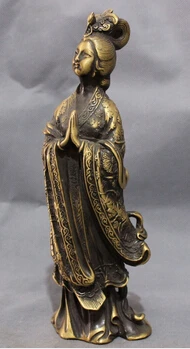 free shipping<<<<10" Chinese Bronze Palace Queen Phoenix Head Fairy Maiden Belle Xi Shi Statue
free shipping<<<<10" Chinese Bronze Palace Queen Phoenix Head Fairy Maiden Belle Xi Shi Statue