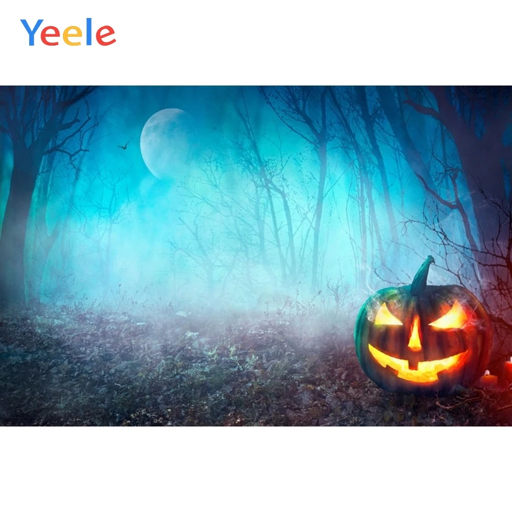 Yeele Photophone Halloween Backdrop Forest Tree Fog Pumpkin Lantern Moon Night Vinyl Photography Background For Photo Studio
Yeele Photophone Halloween Backdrop Forest Tree Fog Pumpkin Lantern Moon Night Vinyl Photography Background For Photo Studio