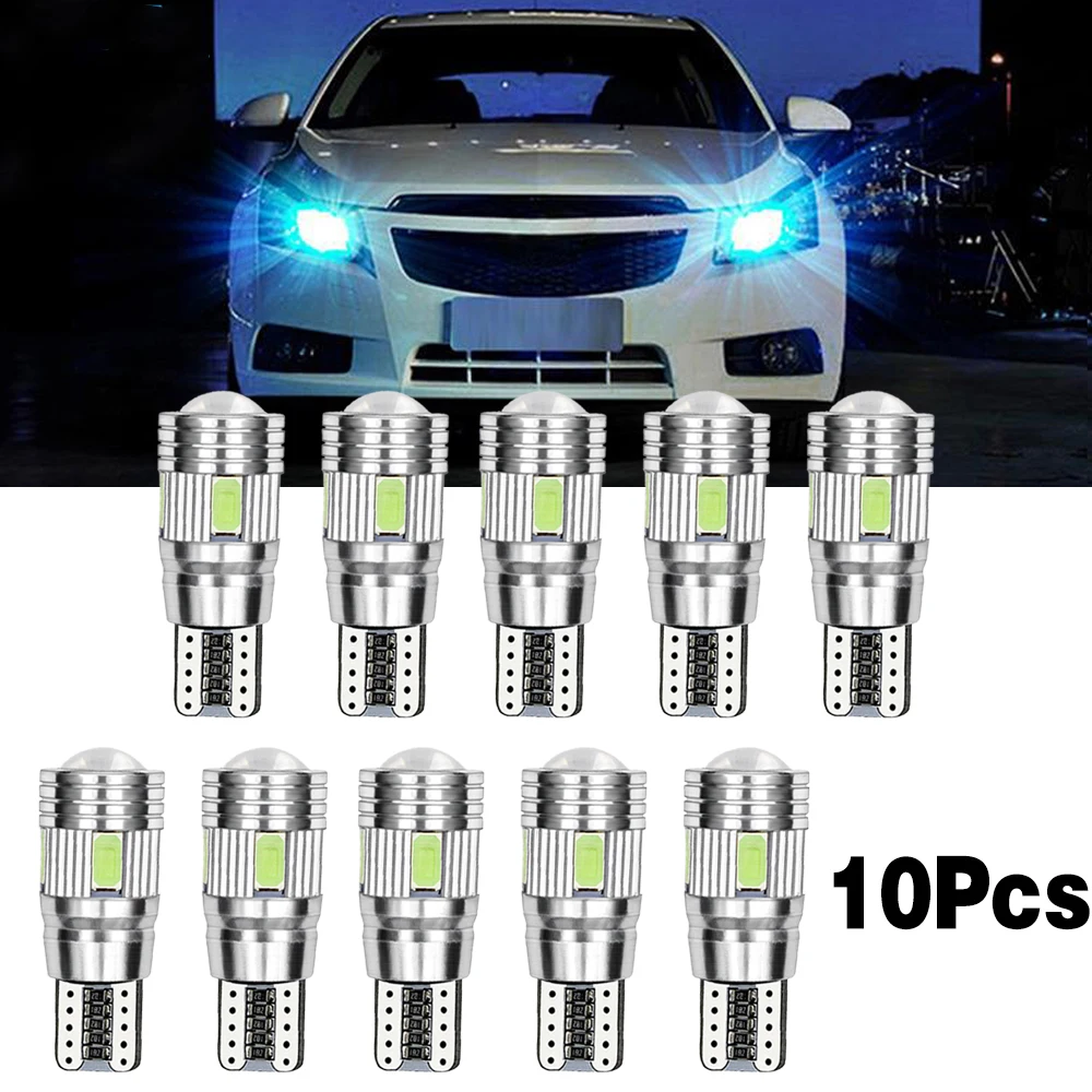 10PCS Blue No Error T10 5630 LED Lamp bulb for Car Parking Light Side Dome Interior License Plate Signal Lamp clearance lighting
10PCS Blue No Error T10 5630 LED Lamp bulb for Car Parking Light Side Dome Interior License Plate Signal Lamp clearance lighting