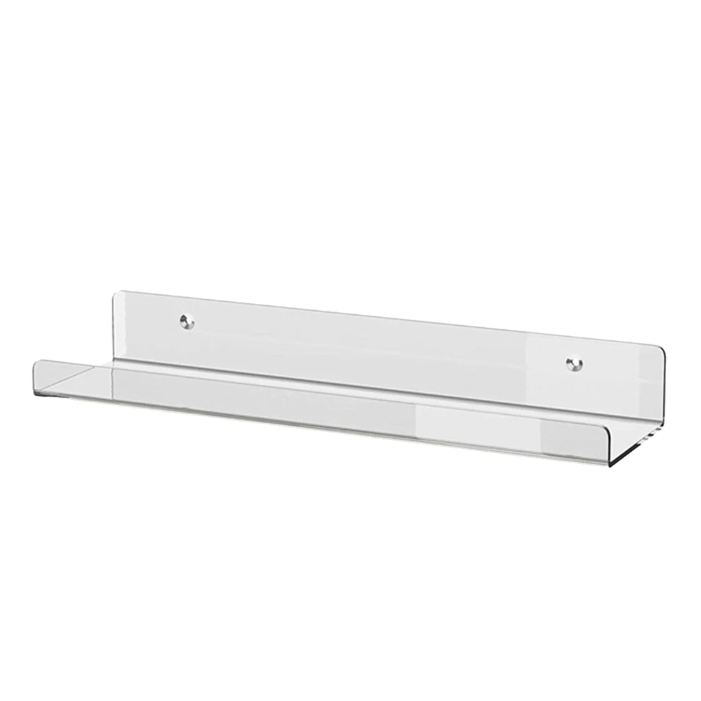 Acrylic Floating Wall Shelf Wall Mounted Invisible Rack Bathroom Shelf Display Spice Toys Acrylic Floating Wall Shelf Wall Mounted Invisible Rack Bathroom Shelf Display Spice Toys