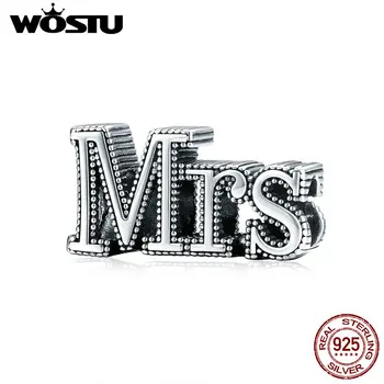 WOSTU Wedding Gift 100% 925 Sterling Silver Mr & Mrs Beads Charm fit Original Wife Bracelet Silver 925 Jewelry Making CQC1562
WOSTU Wedding Gift 100% 925 Sterling Silver Mr & Mrs Beads Charm fit Original Wife Bracelet Silver 925 Jewelry Making CQC1562