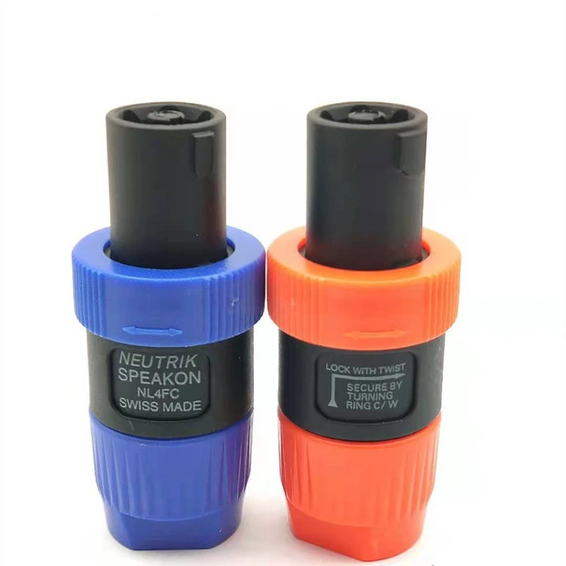good quality welding-Free NL4FC Speaker Connector 4Pin Male Speaker 4 Pole Speakon Plug Professional audio power plug Connector 
good quality welding-Free NL4FC Speaker Connector 4Pin Male Speaker 4 Pole Speakon Plug Professional audio power plug Connector