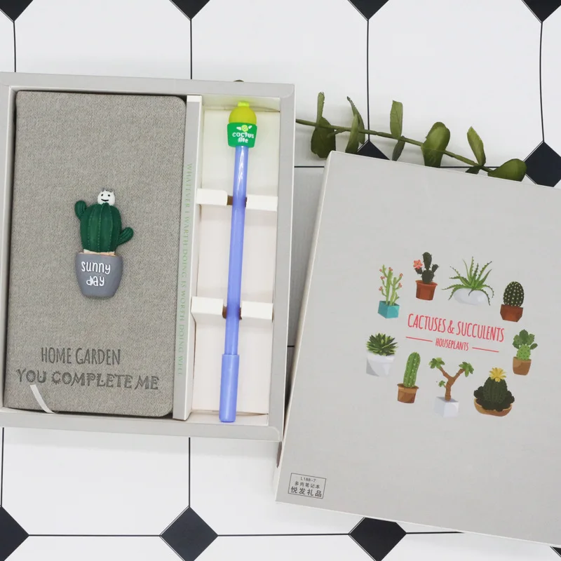2pcs Stationery Set Cartoon Cactus Notebook Set Pen Note Book Sets for Students Office Supplies Journal Financial Book Gift Box
2pcs Stationery Set Cartoon Cactus Notebook Set Pen Note Book Sets for Students Office Supplies Journal Financial Book Gift Box