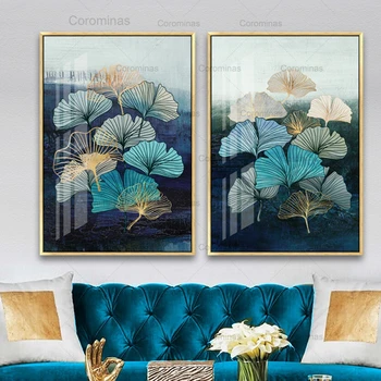 Nordic Canvas Painting Blue Green Yellow Gold Plant Leaf Abstract Posters and Prints Wall Art Modern Living Room Home Decoration
Nordic Canvas Painting Blue Green Yellow Gold Plant Leaf Abstract Posters and Prints Wall Art Modern Living Room Home Decoration