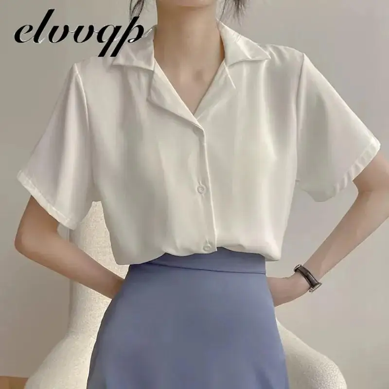 Vintage White Shirts Blouses Women Summer Spring Summer Spring Single-breasted Short Sleeve Shirts Female Tops Blusas 2021 New
Vintage White Shirts Blouses Women Summer Spring Summer Spring Single-breasted Short Sleeve Shirts Female Tops Blusas 2021 New