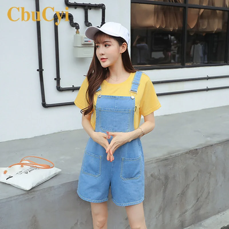 Summer Rompers Women Playsuit Loose Cotton Denim Romper Overalls for Women Denim Jumpsuits Bodysuit Salopette Femme En Jean 2019
Summer Rompers Women Playsuit Loose Cotton Denim Romper Overalls for Women Denim Jumpsuits Bodysuit Salopette Femme En Jean 2019