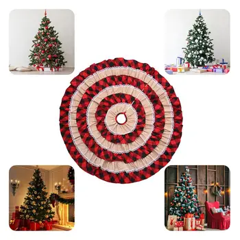 116cm Christmas Tree Skirt Burlap Grid Tree Skirt Pattern Christmas Decoration For Christmas Tree Party Decoration
116cm Christmas Tree Skirt Burlap Grid Tree Skirt Pattern Christmas Decoration For Christmas Tree Party Decoration