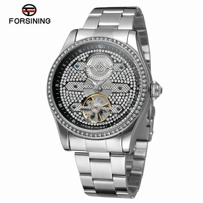 Forsining Waterproof Analog Watch Fashion Clean Steel Tourbillon Fully Automatic Machinery
Forsining Waterproof Analog Watch Fashion Clean Steel Tourbillon Fully Automatic Machinery