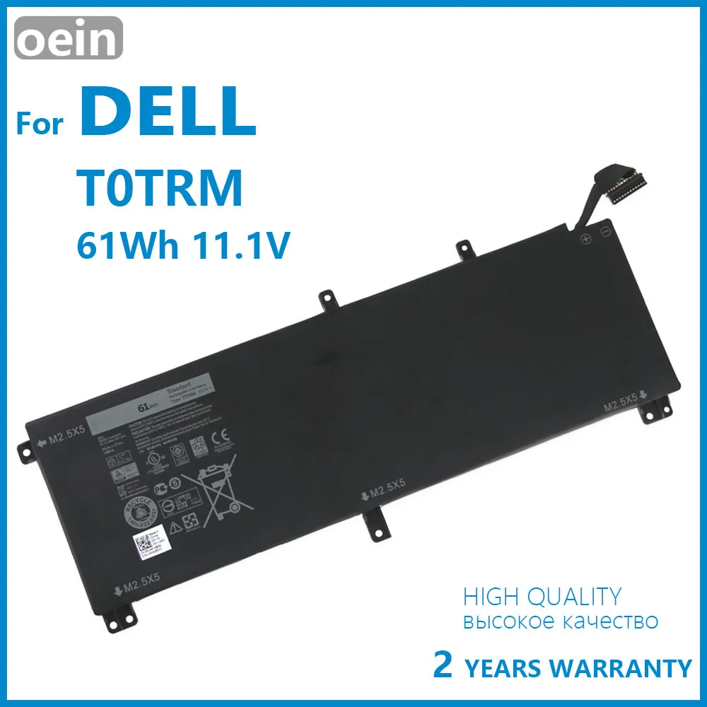 Оригинальный аккумулятор Oein T0TRM для ноутбука Dell XPS 15 9530 Precision M3800 TOTRM H76MV 7D1WJ 61WH