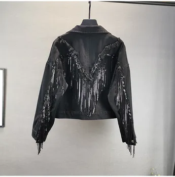 Denim Jacket Woman Fringed Sequined Denim Jacket 2020 Spring New Fashion Loose Short Jeans Jacket Top Chaquetas Jackets 2066
Denim Jacket Woman Fringed Sequined Denim Jacket 2020 Spring New Fashion Loose Short Jeans Jacket Top Chaquetas Jackets 2066