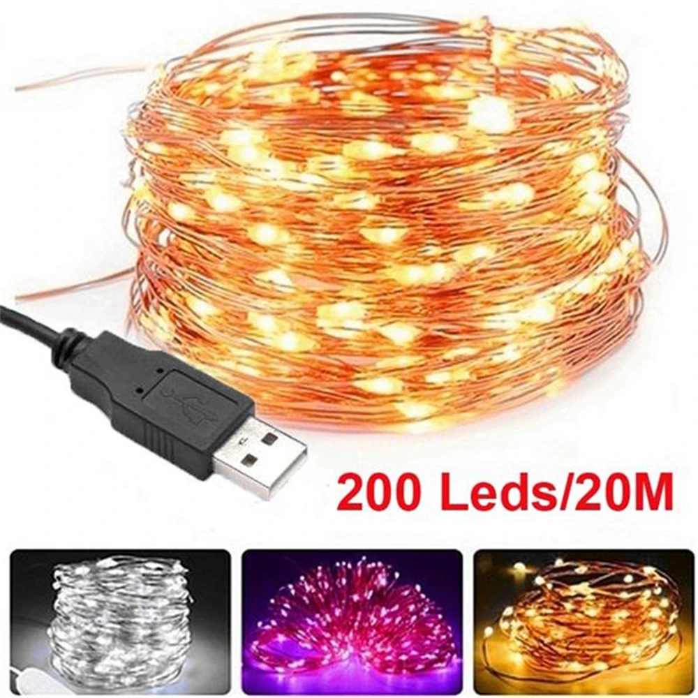 Waterproof LED Strip Light 3/5/10/20M LED String USB Fairy Light Strip Lamp Ribbon Tape LED String Light Tape Holiday Lighting
Waterproof LED Strip Light 3/5/10/20M LED String USB Fairy Light Strip Lamp Ribbon Tape LED String Light Tape Holiday Lighting