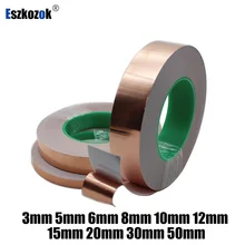Copper Foil Tape Screening Standard Adhesive Conductive EMI Shielding For Guitar/Slug And Snail Barrier 3mm To 50mm Wide
Copper Foil Tape Screening Standard Adhesive Conductive EMI Shielding For Guitar/Slug And Snail Barrier 3mm To 50mm Wide