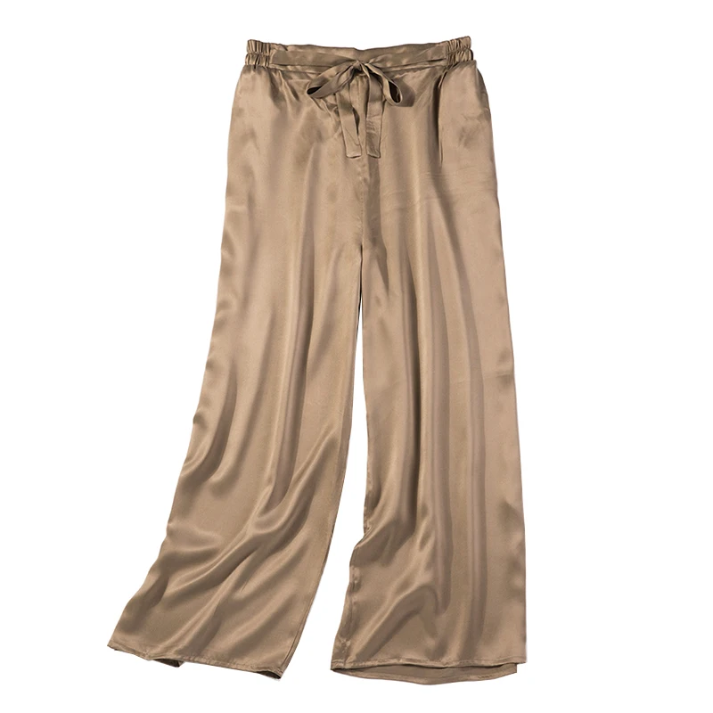 Vintage Women Summer Spring Natural Silk Pants Silk Loose Style Trousers Work Wear OL Fashion Holiday Coffee wide leg Pants
Vintage Women Summer Spring Natural Silk Pants Silk Loose Style Trousers Work Wear OL Fashion Holiday Coffee wide leg Pants
