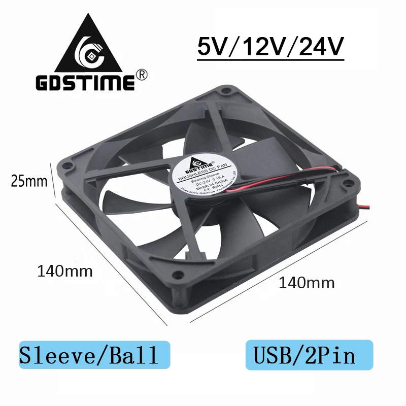 Чехол для ПК, 1 шт., gdstime DC 5 В, 12 В, 24 В, 14 см, 140 мм x 140 мм x 25 мм, с подшипником 14025
Чехол для ПК, 1 шт., gdstime DC 5 В, 12 В, 24 В, 14 см, 140 мм x 140 мм x 25 мм, с подшипником 14025