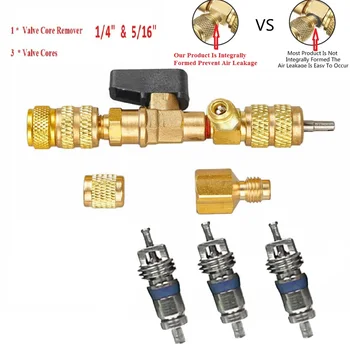 4xHVAC Valve Core Remover Dual Size 5/16"&1/4" Port Installer Tool W/Valve Cores HVAC Refrigeration Valve Core Remover Cores
4xHVAC Valve Core Remover Dual Size 5/16"&1/4" Port Installer Tool W/Valve Cores HVAC Refrigeration Valve Core Remover Cores