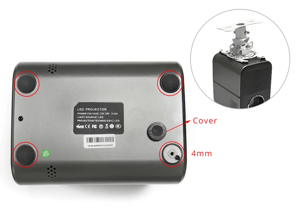 Bluetooth HD LED Home Projector H6e428619643f40d2ac421be5a0acb11e7.jpg - Bluetooth HD LED Home Projector