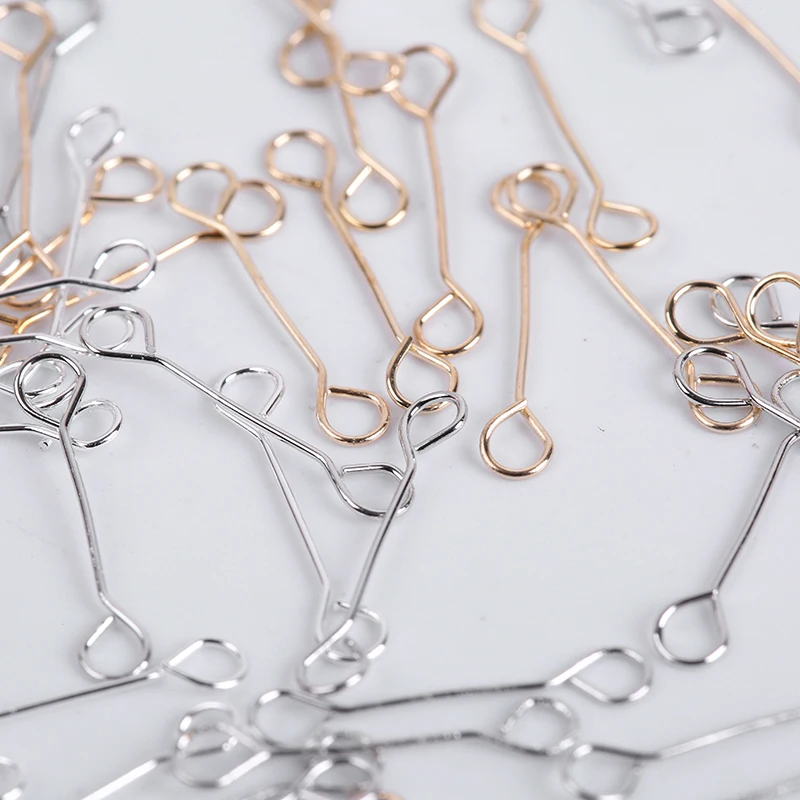 50Pcs Double Eye Headpins Handmade Jewelry Accessories Needles Earrings Beading Eye Head Pins For Jewelry Making DIY Supplies
50Pcs Double Eye Headpins Handmade Jewelry Accessories Needles Earrings Beading Eye Head Pins For Jewelry Making DIY Supplies