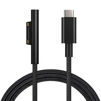 Charger Power Type C to PD Fast Charging Cable 15V 3A For Microsoft Surface Pro /4/5/6 150cm high-grade PVC material
Charger Power Type C to PD Fast Charging Cable 15V 3A For Microsoft Surface Pro /4/5/6 150cm high-grade PVC material