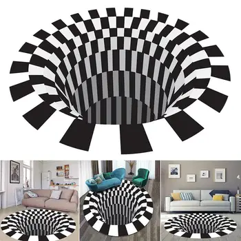 3D Swirl Vision Anti-slip Carpet Circular Carpet Suitable For Living Room Dining Room Bedroom Kitchen
3D Swirl Vision Anti-slip Carpet Circular Carpet Suitable For Living Room Dining Room Bedroom Kitchen