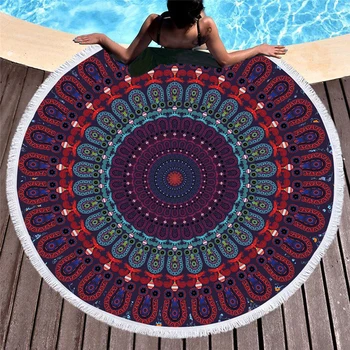 Large Round Bohemia Beach Towel With Tassels For Kids Adults Tapestry Purple Elephant Microfiber Towel 150cm Blanket Yoga Mat 
Large Round Bohemia Beach Towel With Tassels For Kids Adults Tapestry Purple Elephant Microfiber Towel 150cm Blanket Yoga Mat
