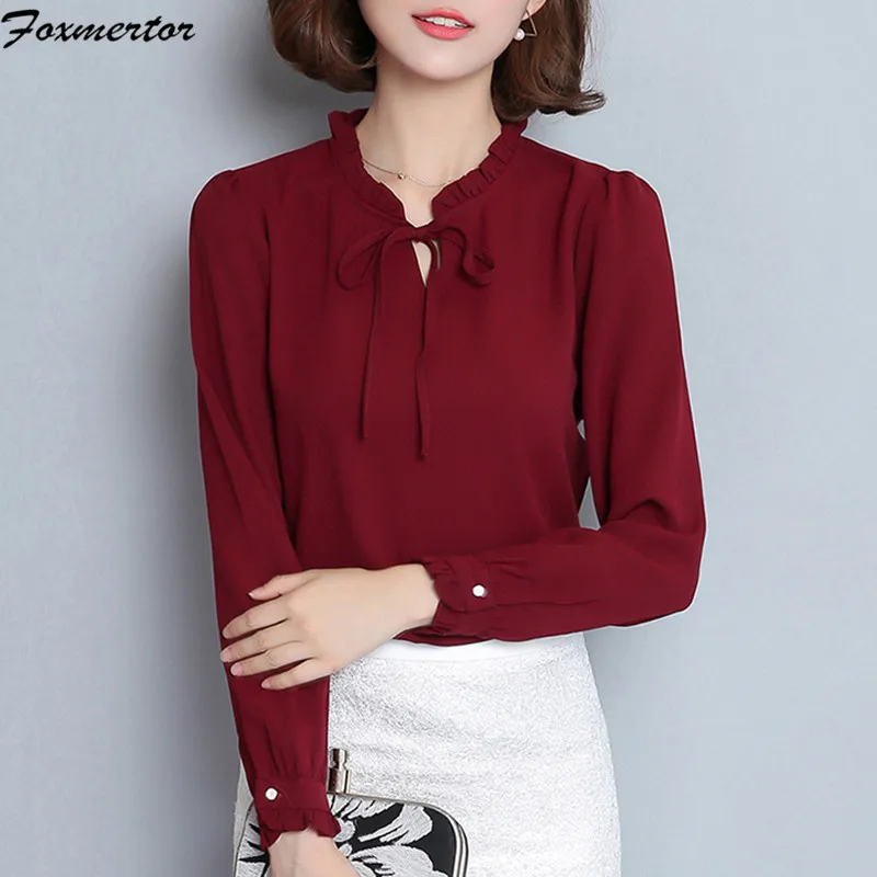 Women Blouse Long Sleeve Shirt Office Elegant Fashion 2018 Spring Autumn Ladies Top Chiffon Female Blusa Feminina White Fall
Women Blouse Long Sleeve Shirt Office Elegant Fashion 2018 Spring Autumn Ladies Top Chiffon Female Blusa Feminina White Fall