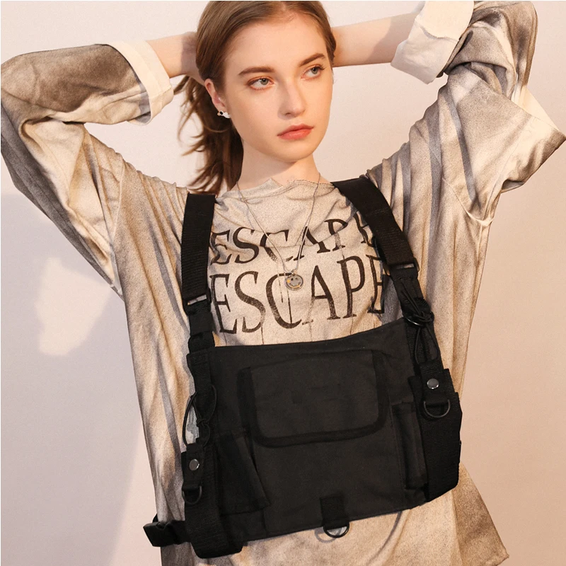 Street Style Tactical Chest Rig Bag Hip Hop Skateboard Military Chest Bag for Women Functional Waist Packs Adjustable Waistcoat
Street Style Tactical Chest Rig Bag Hip Hop Skateboard Military Chest Bag for Women Functional Waist Packs Adjustable Waistcoat