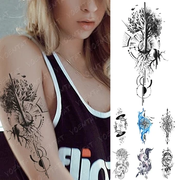 Waterproof Temporary Tattoo Sticker Tree Bird Universe Compass Tattoos Fox Mermaid Body Art Arm Fake Sleeve Tatoo Women Men
Waterproof Temporary Tattoo Sticker Tree Bird Universe Compass Tattoos Fox Mermaid Body Art Arm Fake Sleeve Tatoo Women Men