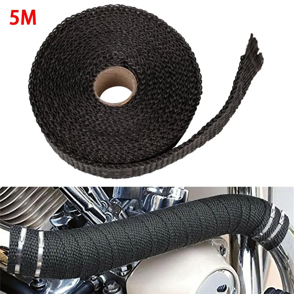 5M Roll Fiberglass Heat Shield Motorcycle Exhaust Header Pipe Heat Wrap Tape Thermal Protection+ 4 Ties Kit Exhaust Pipe Insulat
5M Roll Fiberglass Heat Shield Motorcycle Exhaust Header Pipe Heat Wrap Tape Thermal Protection+ 4 Ties Kit Exhaust Pipe Insulat