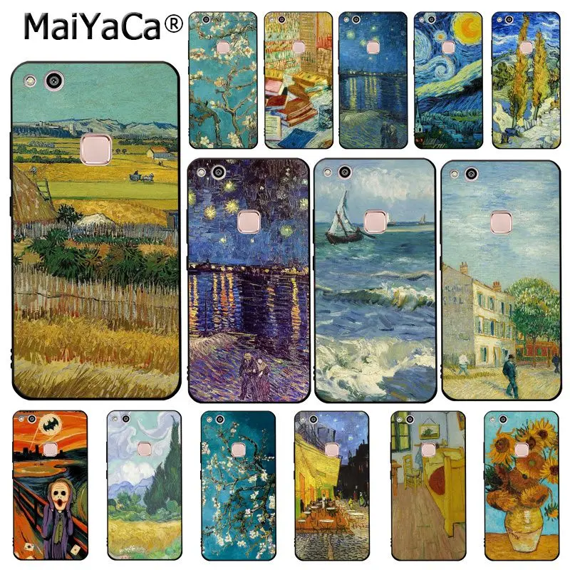 MaiYaCa Ван Гога Звездная ночь картина маслом чехол для телефона Huawei Y9 Y7 Y6 II Y5 Prime 2018