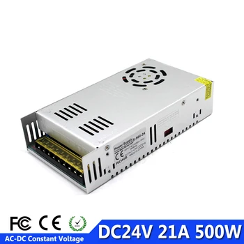 Single Output Switching Power Supply DC24V 21A LED Power Source 220V 110V AC To 24V 500W SMPS for Led Light Lamp 3D Printer CCTV
Single Output Switching Power Supply DC24V 21A LED Power Source 220V 110V AC To 24V 500W SMPS for Led Light Lamp 3D Printer CCTV