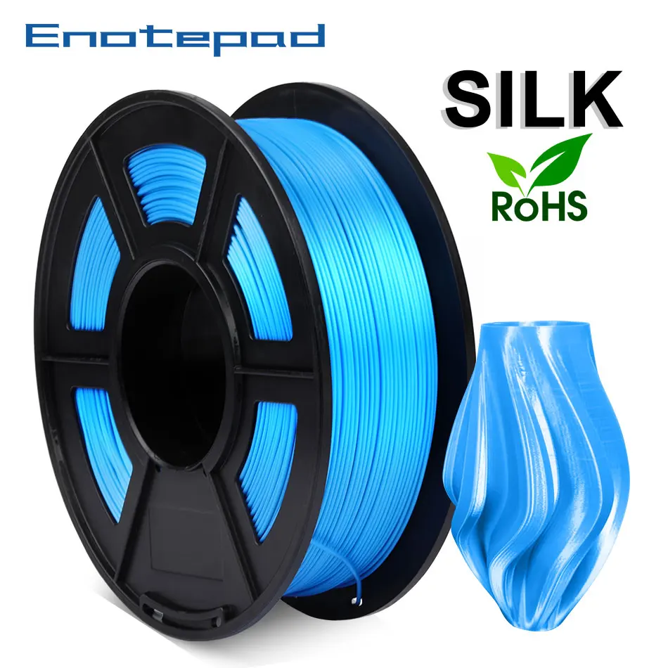 SILK Blue Color 1kg/2.2lbs 1.75mm Tolerance +/-0.02mm 3D printer Filament tangle free 100% no bubble With Fast Shipping
SILK Blue Color 1kg/2.2lbs 1.75mm Tolerance +/-0.02mm 3D printer Filament tangle free 100% no bubble With Fast Shipping