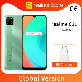 Global Version realme C11 2GB 32GB 5000mAh Battery 6.5inch Fullscreen Helio G35 13MP Dual Camera 3 Card Slot
Global Version realme C11 2GB 32GB 5000mAh Battery 6.5inch Fullscreen Helio G35 13MP Dual Camera 3 Card Slot