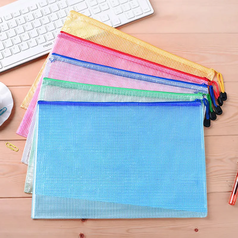 Waterproof Plastic Zipper Paper File Folder Book Pencil Pen Case Bag File Document Bags Office Student Supply
Waterproof Plastic Zipper Paper File Folder Book Pencil Pen Case Bag File Document Bags Office Student Supply
