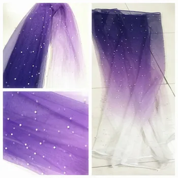 Gradient Colour Mesh Lace Fabric For Sewing Dress Purple Beaded Lace Fabric DIY Cloth Fabric 1Yard
Gradient Colour Mesh Lace Fabric For Sewing Dress Purple Beaded Lace Fabric DIY Cloth Fabric 1Yard