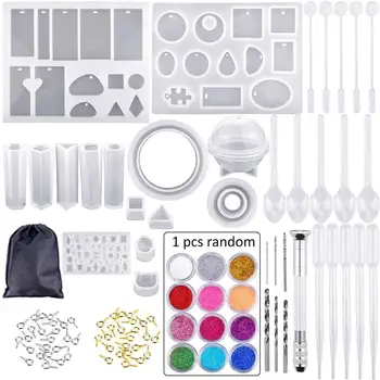 DIY Resin Moulds Jewelry Making Kit Different Patterns Bracelet Pendant Trays Drop Glue Photo Text Engraved Heart Pendant Set
DIY Resin Moulds Jewelry Making Kit Different Patterns Bracelet Pendant Trays Drop Glue Photo Text Engraved Heart Pendant Set