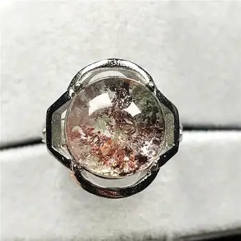 12.5mm Top Natural Ghost Phantom Quartz Ring For Woman Lady Man Round Beads Garden Crystal Silver Adjustable Ring Jewelry AAAAA
12.5mm Top Natural Ghost Phantom Quartz Ring For Woman Lady Man Round Beads Garden Crystal Silver Adjustable Ring Jewelry AAAAA