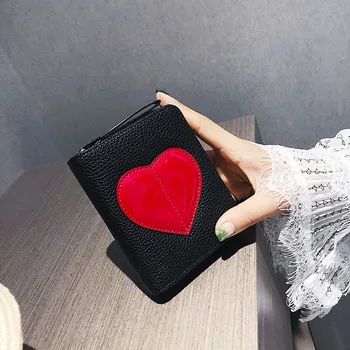 2020 New Collection Women Short Wallet Niche Design Heart Shape Card Wallet Contrast Color Large Capacity Purses
2020 New Collection Women Short Wallet Niche Design Heart Shape Card Wallet Contrast Color Large Capacity Purses