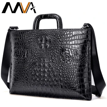 MVA Men Briefcase Bag Men's Genuine Leather Bag Men Business Briefcase Office Laptop Handbags For Man Alligator Pattern 9099
MVA Men Briefcase Bag Men's Genuine Leather Bag Men Business Briefcase Office Laptop Handbags For Man Alligator Pattern 9099