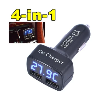 K3 Newest Car Charger Dual DC5V 3.1A USB with Voltage/temperature/Current Meter Tester Adapter Digital Display
K3 Newest Car Charger Dual DC5V 3.1A USB with Voltage/temperature/Current Meter Tester Adapter Digital Display