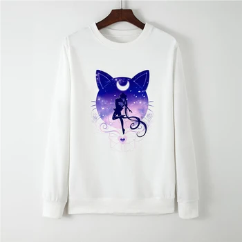 Vogue Kpop Gothic Sweatshirt Cute Long Sleeve Punk Sailor Moon Hoodies Round Collar Hatless Autumn Winter bluza damska Clothes 
Vogue Kpop Gothic Sweatshirt Cute Long Sleeve Punk Sailor Moon Hoodies Round Collar Hatless Autumn Winter bluza damska Clothes