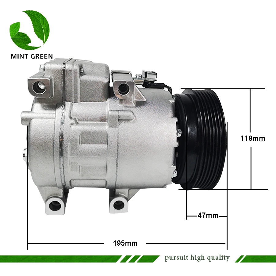 HS15 AC Compressor For Hyundai Sonata 2.4L l4 for Kia Optima Magentis 2.4L 2.7L 977012B250 97701-2B251 97701-2B300 977012B350
HS15 AC Compressor For Hyundai Sonata 2.4L l4 for Kia Optima Magentis 2.4L 2.7L 977012B250 97701-2B251 97701-2B300 977012B350