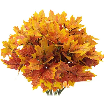 AFBC Artificial Maple Leaves Branches Autumn Leaves 5 Bundles Fall Decorations Outdoor UV Resistant Greenery Shrubs Plants Artif
AFBC Artificial Maple Leaves Branches Autumn Leaves 5 Bundles Fall Decorations Outdoor UV Resistant Greenery Shrubs Plants Artif