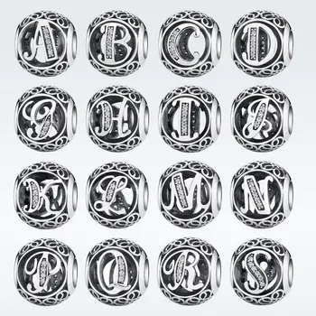 Genuine 925 Sterling Silver 24 Alphabet Letter A to Z Letter Charm Fit Original PAN Charm Bracelets Authentic Silver Jewelry
Genuine 925 Sterling Silver 24 Alphabet Letter A to Z Letter Charm Fit Original PAN Charm Bracelets Authentic Silver Jewelry